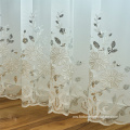 White Suncreen Shading Tambour Sequin Tulle Curtain Sheer